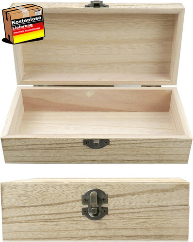 Kleine holzbox mit - mit, deckel