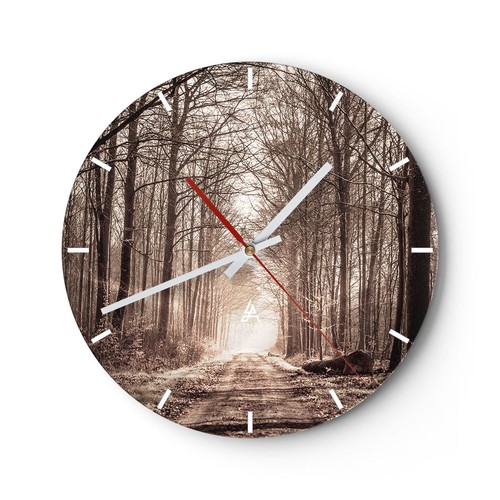 Modern wanduhr 30x30cm rund - 30x30cm,