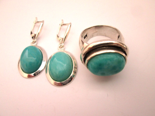 Designer amazonit set ring - designer,