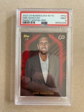Dirk Nowitzki Topps 2023-24 Bundesliga 60 Years 1/5 PSA 9 RED RAR Legend 