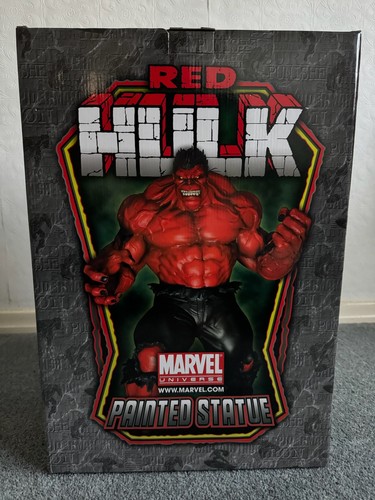 Marvel red hulk statue - marvel, bowen