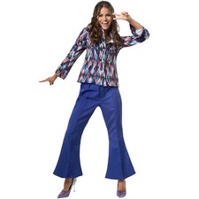 Kostüm Damen Disco Hippie