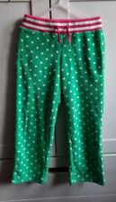 Mini Boden Frottee Hose grün weiß pink Punkte Gr. 116 - 6 Jahre süß ****!