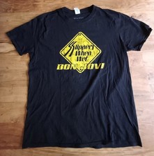 Bon Jovi T-Shirt XL "Slippery When Wet" Aerosmith AC/DC Guns N' Roses Ratt