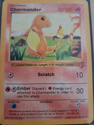 Pokemon karte charmander - karte:,