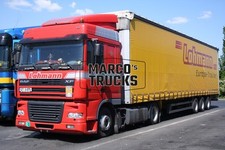 LKW Foto DAF XF Planensattelzug Deutschland rot Lohmann Europa-Traller #c3ce