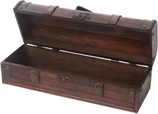 HMF Vintage Deko Geschenkbox mit Deckel aus Holz braun