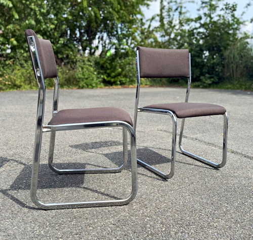 Space age chromstuhl - 2x,