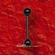 »»» TITAN PIERCING HANTEL BRUSTPIERCING ZUNGENPIERCING 3 Größen schwarz 1704