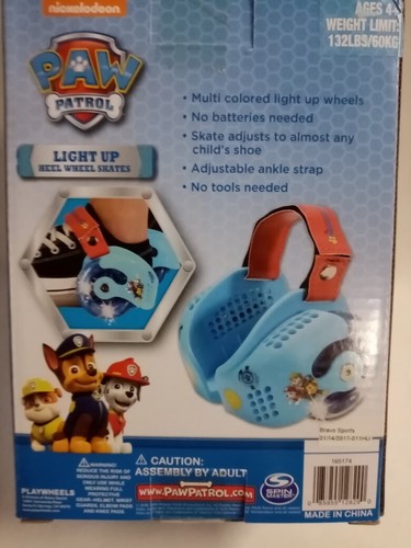 Paw patrol heel wheels - paw,