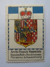Aecht Franck - Wappen Deutsches Reich - Fürstentum Schwarzburg / Reklamemarke