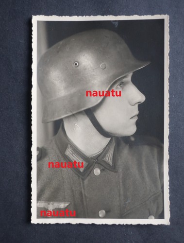 Orig foto stahlhelm portrait - stahlhelm,