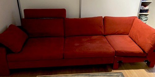 Rote designer couch - rote, conseter