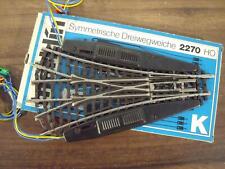 Märklin H0 2270 K-Gleis Symetrische Dreiwegweiche elektrisch neuw. OVP