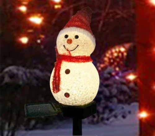 Solar schneemann led - schneemann,