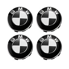 Felgendeckel 4x 56MM Für BMW Radnabendeckel Nabendeckel Schwarz Radkappe