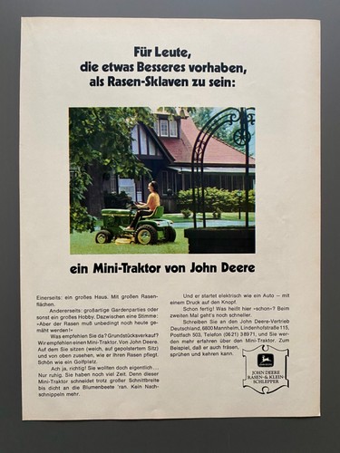 John deere rasenmäher traktor - john,