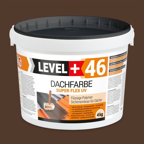 Dachlack 4kg braun - braun, flüssige