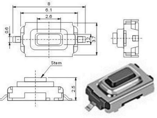 Smd taster - 10,