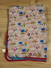 Babauba Jersey XXL Decke Rainbow and Clouds Pink