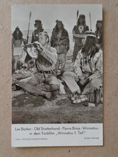Winnetou Karl May Rüdel Postkarte Lex Barker und Pierre Brice in Winnetou 1.Teil