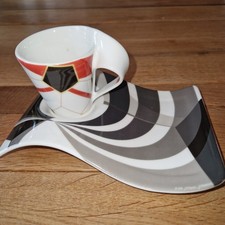 Villeroy & Boch NewWave Espressotasse mit Untertasse Fußball