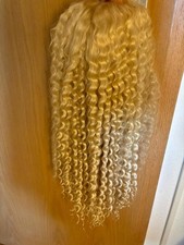 NEU!! Wunderschöne Lange Blonde Lacefront Echthaarperücke Echthaarperücke Locken