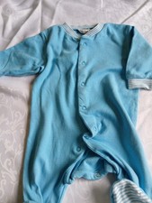 Baby Strampler Baby Club C&A ,Gr. 62 ,Türkis 100% Baumwolle,Langarm 60°