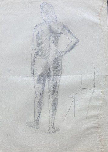 Stehender weiblicher akt figur - stehender,