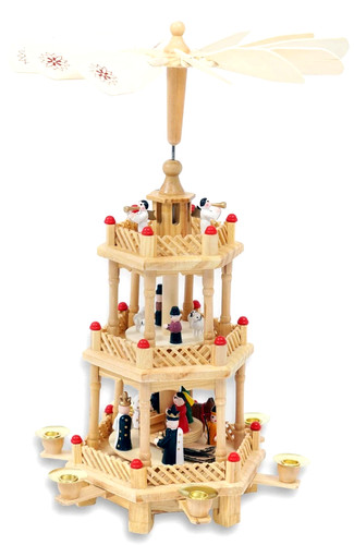 Holz weihnachtspyramide - holz,
