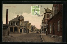 Lyngby, Gadepartie, Ansichtskarte 