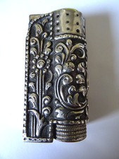 ♛ Imco Triplex  Feuerzeug mit Hülle aus 800er Silber ♛  1956 ♛