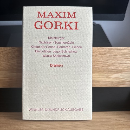 Maxim gorki dramen - gorki,