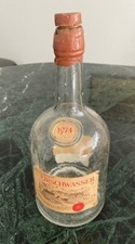 Besondere Rarität, alte Flasche Kirschwasser, Fassbind, 2 Ltr. 1974