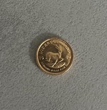 Krügerrand aus Südafrika * Münze 1/10 Unze Oz Gold von 1982