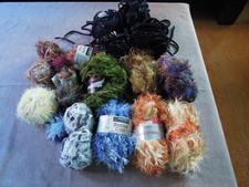 Wollreste Konvolut Stricken Häkeln Paket ca. 871 Gramm