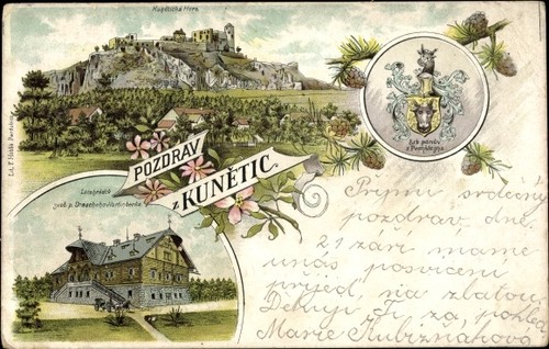 Wappen litho velké kunětice - wappen,