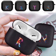 Passend für Apple AirPods Pro/Pro2 1 2 3. 4. Gen Stoßfest Hülle Silikon Cover Schwarz