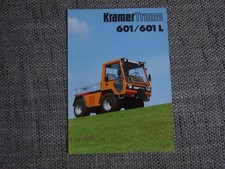 Kramer Tremo 601 Prospekt Brochure 1991 Deutsch German selten rare