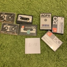 AGFA Paket  Nr.18 Audiokassetten Leerkassetten 100 Min BASF 120 Min Crome SM CAS