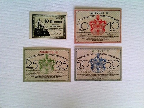 Banknoten notgeld stadt - banknoten,, notgeld,