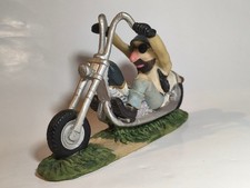 Deko Motorrad / Biker (Chopper) Comic Style, 17cm lang, 10cm hoch