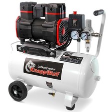 KnappWulf Flüsterkompressor KW6024 Kompressor Luftkompressor leise 10 Bar 24L