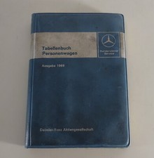 Tabellenbuch Mercedes Benz