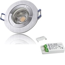 12V | Bad Einbaustrahler IP44 | 3W | Niedervolt LED | Bi-Color | LED Trafo dabei
