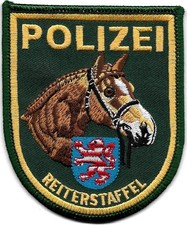 80er - 90er ! Rarität ! HESSEN Polizei REITERSTAFFEL FRANKFURT/M Patch Abzeichen