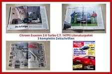 Citroen Evasion 2.0 Turbo C.T. 147PS Literaturpaket - 3 komplette Zeitschriften