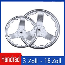 Schraubenlöcher Drehkurbel Handrad Stellrad Maschinenkurbel Metall Verchromte