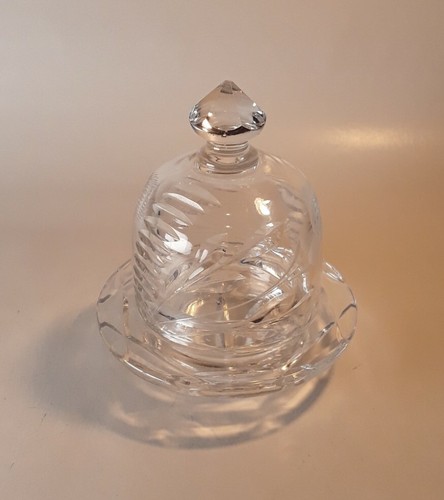Glasschale mit glocke kaviar - glasschale,