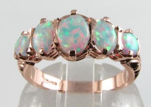 Grosser roségold opal - 9, kt